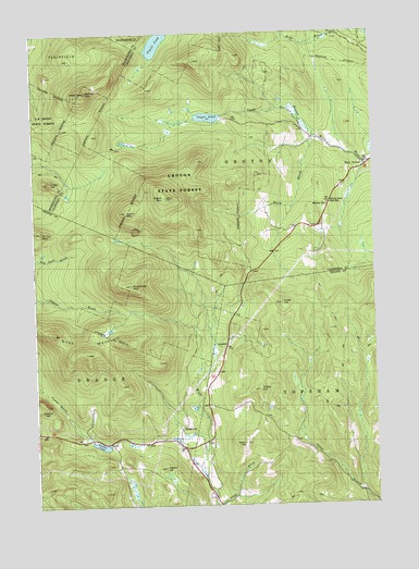 Knox Mountain, VT USGS Topographic Map