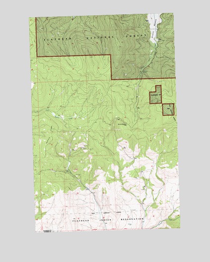 Kofford Ridge, MT USGS Topographic Map