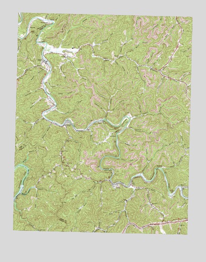Krypton, KY USGS Topographic Map