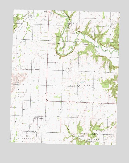Lafontaine, KS USGS Topographic Map