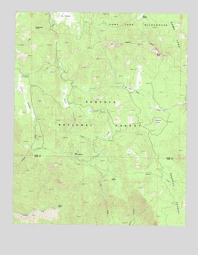 Cannell Peak, CA USGS Topographic Map