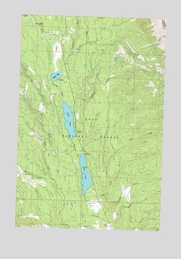 Lake Inez, MT USGS Topographic Map