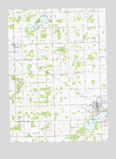 Lake Odessa, MI USGS Topographic Map