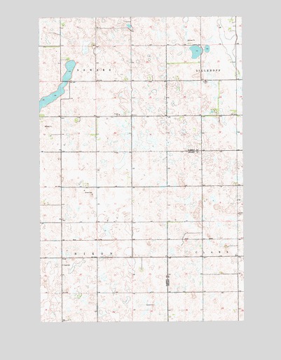 Lakota NW, ND USGS Topographic Map