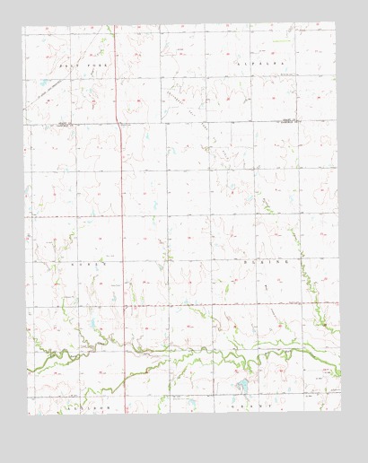 Lamont SE, OK USGS Topographic Map