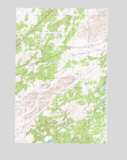 Lance Hills, WA USGS Topographic Map