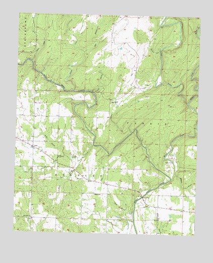 Lane, OK USGS Topographic Map
