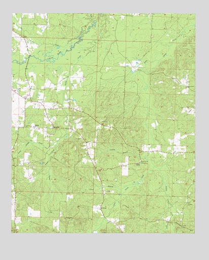 Laneburg, AR USGS Topographic Map