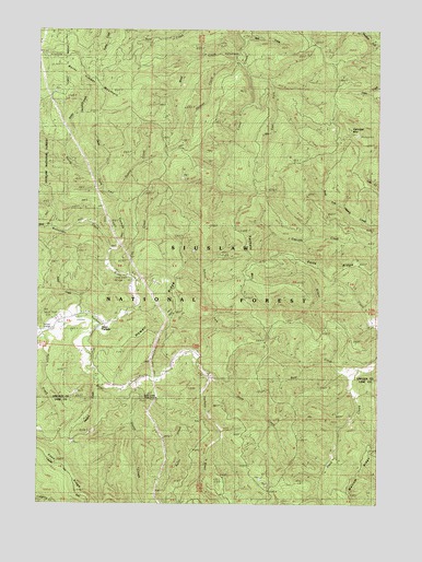 Cannibal Mountain, OR USGS Topographic Map