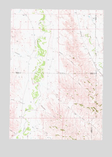 Lariat, WY USGS Topographic Map