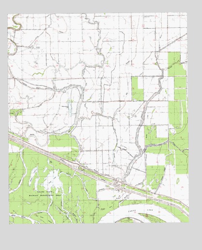 Larto Lake North, LA USGS Topographic Map