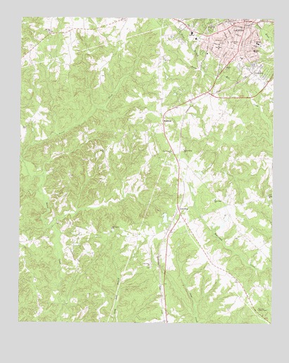 Laurens South, SC USGS Topographic Map