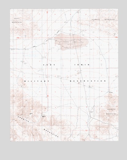 Leach Lake, CA USGS Topographic Map