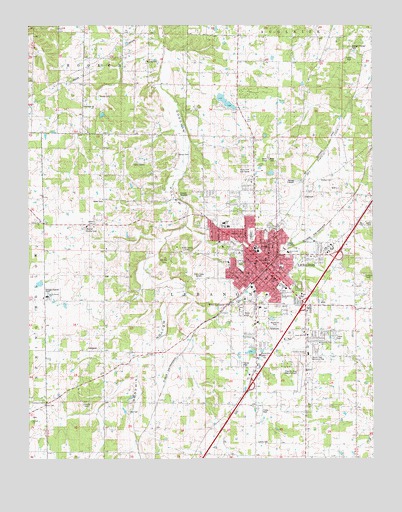 Lebanon, MO USGS Topographic Map