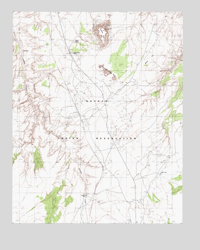 Leche-e Rock, AZ USGS Topographic Map