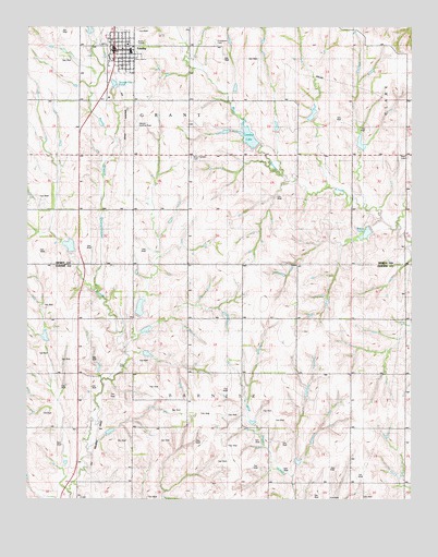 Leedey, OK USGS Topographic Map