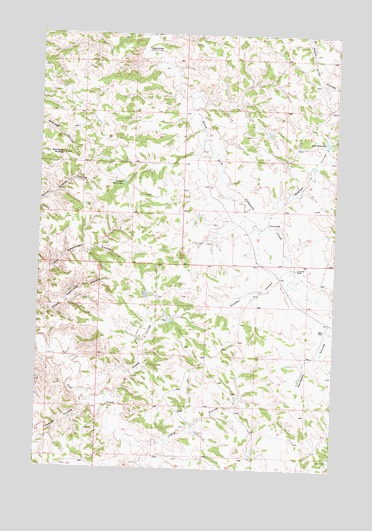 Lelig Coulee, MT USGS Topographic Map