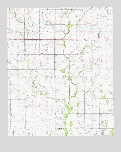 Letitia, OK USGS Topographic Map