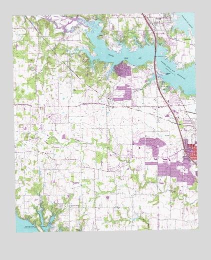Lewisville West, TX USGS Topographic Map