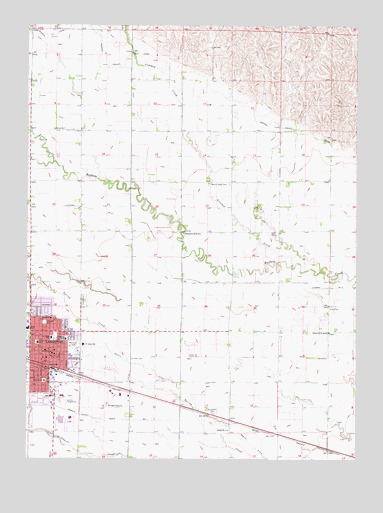 Lexington East, NE USGS Topographic Map