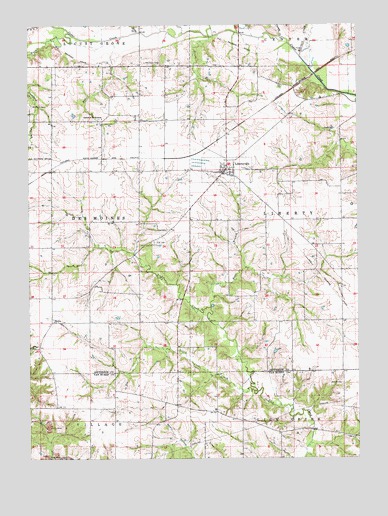 Libertyville, IA USGS Topographic Map
