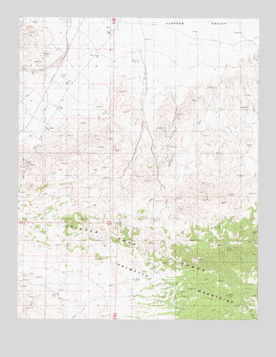 Lida Wash SW, NV USGS Topographic Map