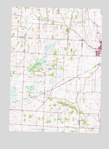 Lima Center, WI USGS Topographic Map