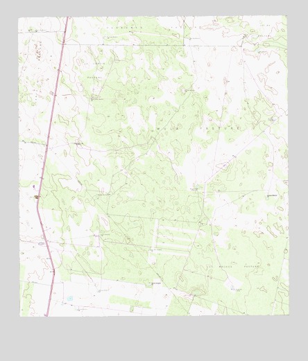 Linn NE, TX USGS Topographic Map