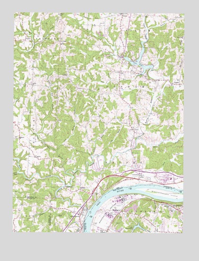 Little Hocking, OH USGS Topographic Map