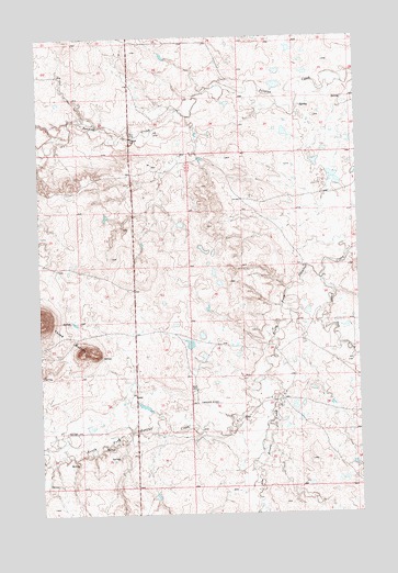 Lodge Pole NW, MT USGS Topographic Map