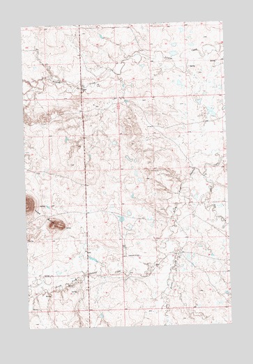 Lodge Pole NW, MT USGS Topographic Map