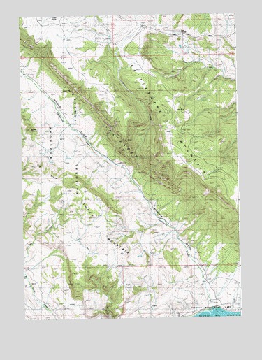 Logan Mountain, WY USGS Topographic Map