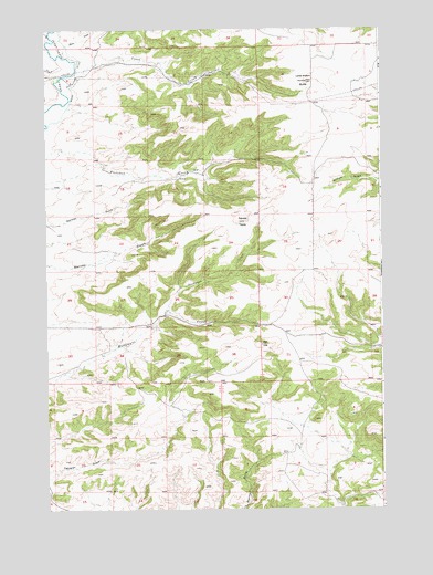 Lone Indian Butte, MT USGS Topographic Map