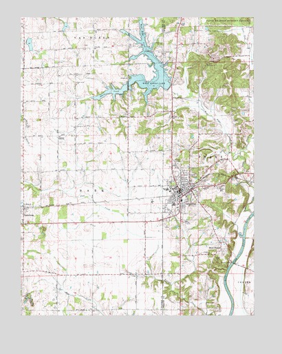 Loogootee, IN USGS Topographic Map