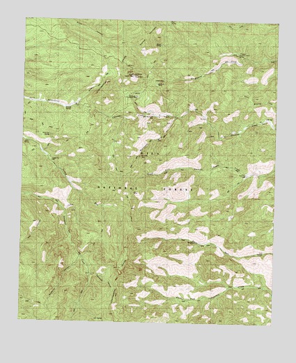 Lookout Mountain, NM USGS Topographic Map