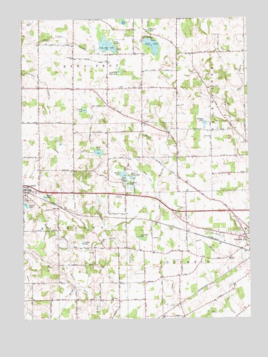 Lorane, IN USGS Topographic Map