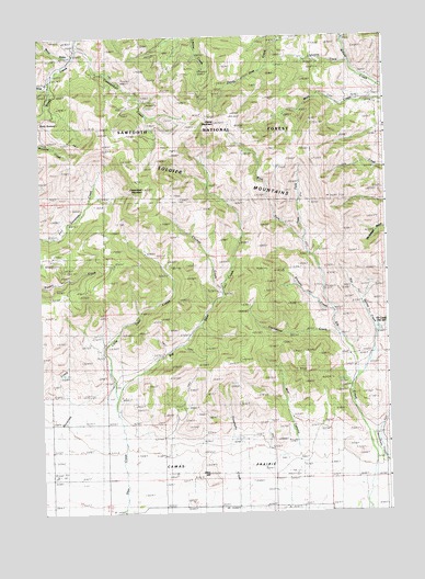 Cannonball Mountain, ID USGS Topographic Map