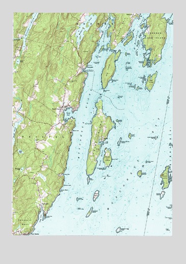 Louds Island, ME USGS Topographic Map