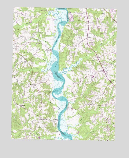 Lower Marlboro, MD USGS Topographic Map