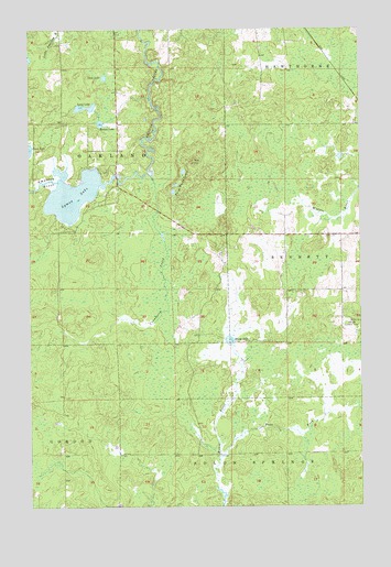 Lyman Lake, WI USGS Topographic Map