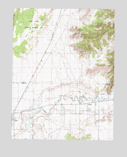 Lynndyl East, UT USGS Topographic Map