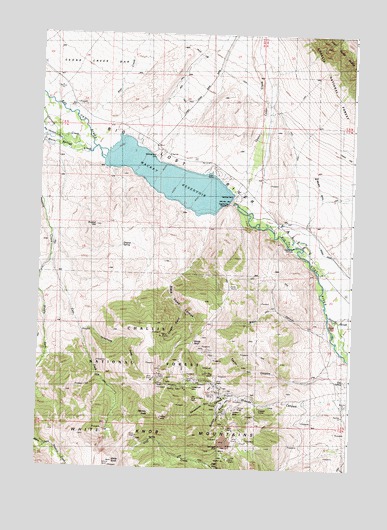 Mackay Reservoir, ID USGS Topographic Map