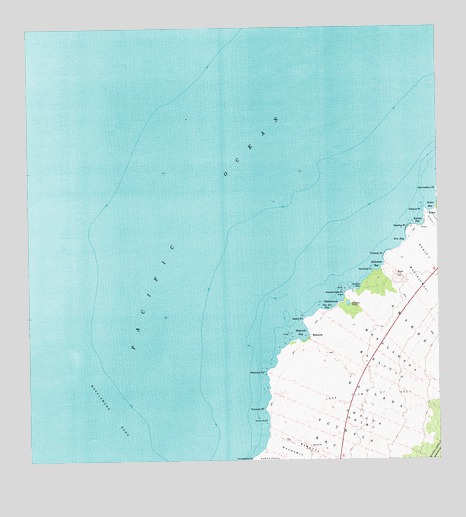 Makalawena, HI USGS Topographic Map