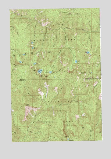 Mallard Peak, ID USGS Topographic Map