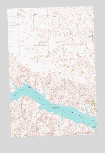 Mandaree SE, ND USGS Topographic Map