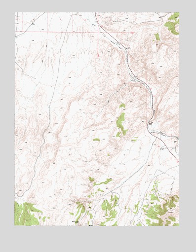 Manhattan Mountain NW, NV USGS Topographic Map