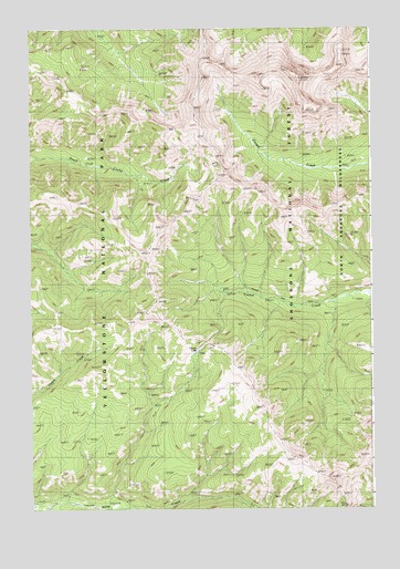 Canoe Lake, WY USGS Topographic Map