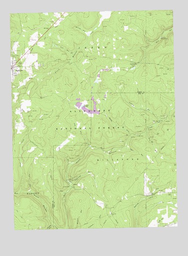 Marienville East, PA USGS Topographic Map