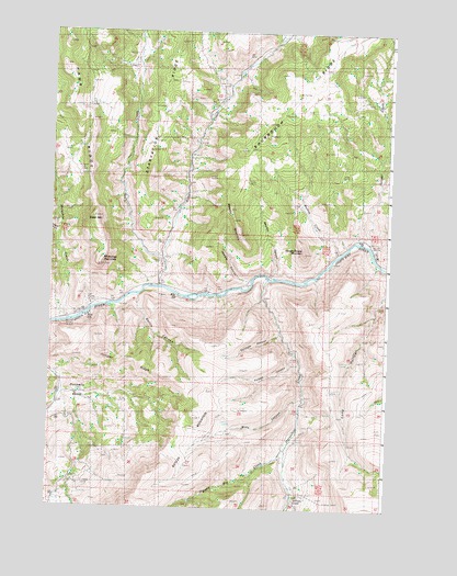 Masiker Mountain, OR USGS Topographic Map