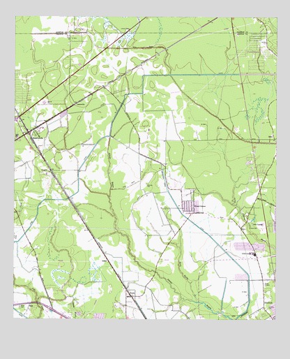 Mauriceville, TX USGS Topographic Map